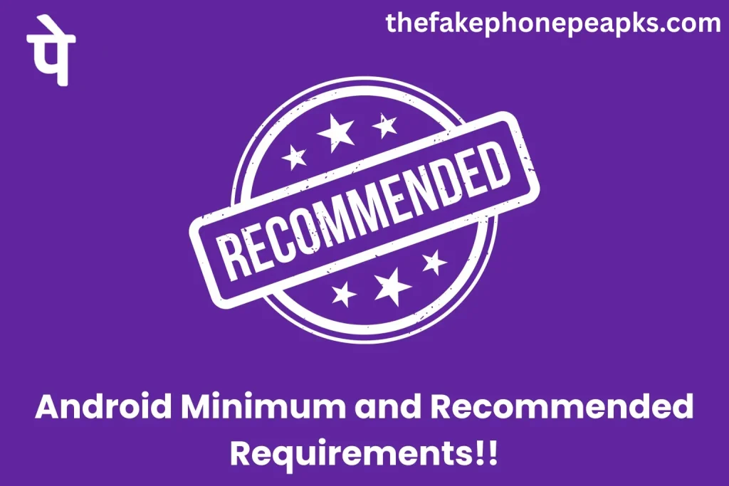 Android Minimum and Recommended Requirements