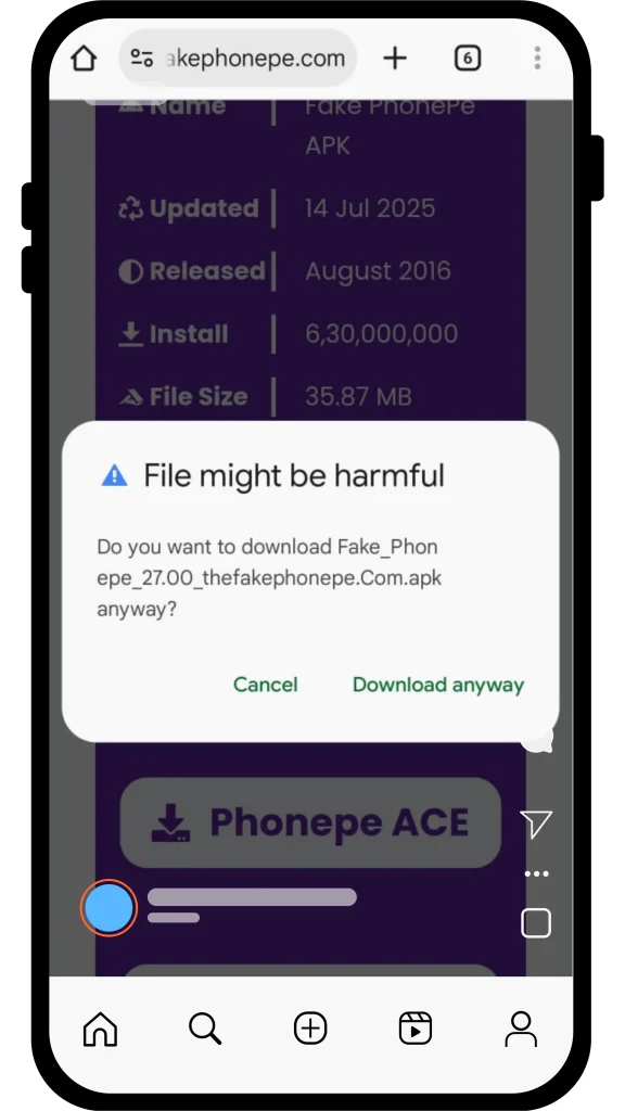 Download Fake PhonePe step 2