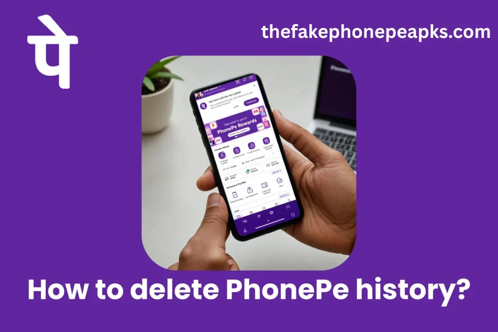 How to delete PhonePe history